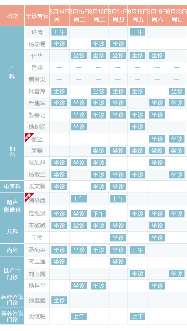 无锡百佳专家坐诊表